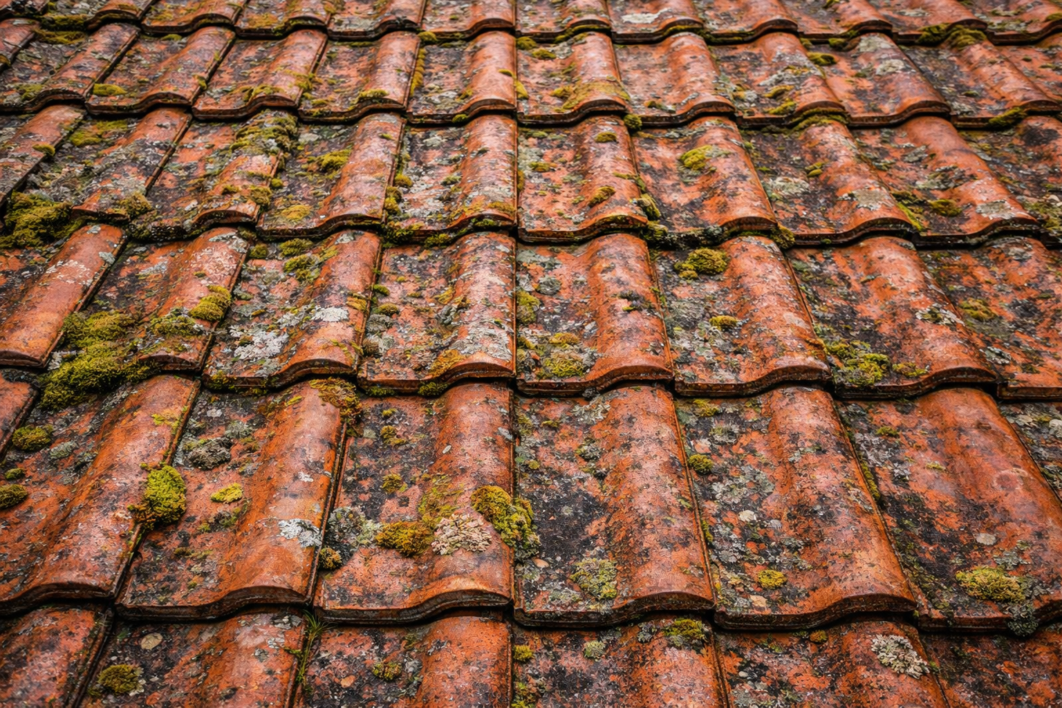 Toiture avant nettoyage