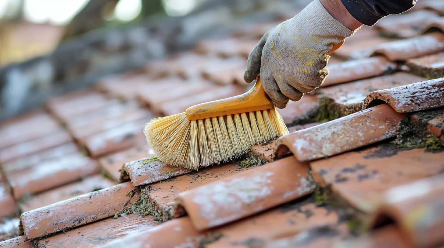 Nettoyage toiture avant après